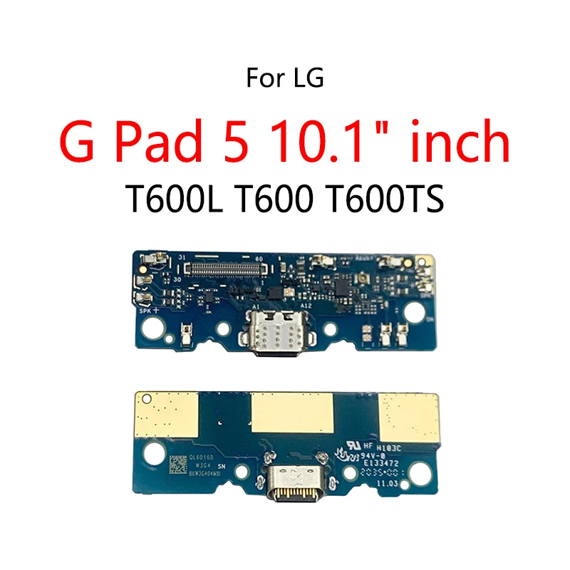 

USB-порт для зарядки, разъем, гибкий кабель для LG G Pad 5 10,1 дюйма, T600L T600 T600TS, стандартный модуль платы для зарядки