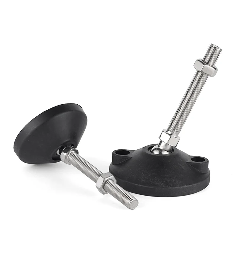 Nylon Universal Adjustment Feet M8 M10 M12 M14 M16 M18 M20 M24 Adjustable Levelling Feet Swivel Base Articulating Legs D40-100mm image 4