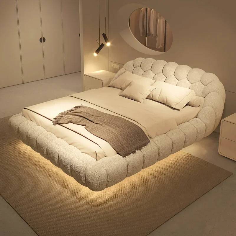 180x200cm High-end Bed 2 People Modern Elegant Comfortable Double Bed Camas De Dormitorio Cama Box Casal Furniture King Size
