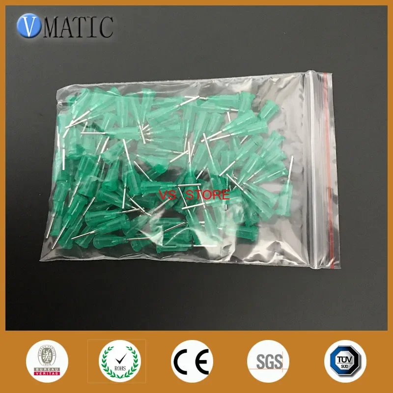 Gratis Verzending Best Selling 100Pcs Industriële 18G Groene Kleur Doseren Naalden Rvs Tips 1/2 Inch