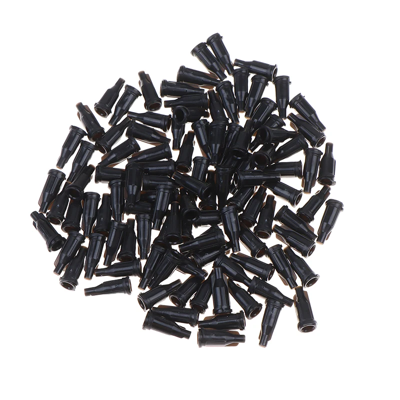 100Pcs Syringes Tip Caps Luer Lock Tapered Tips Covers Dispensing Needles Tip Cap Multi-color Spiral Mouth Syringes Plug