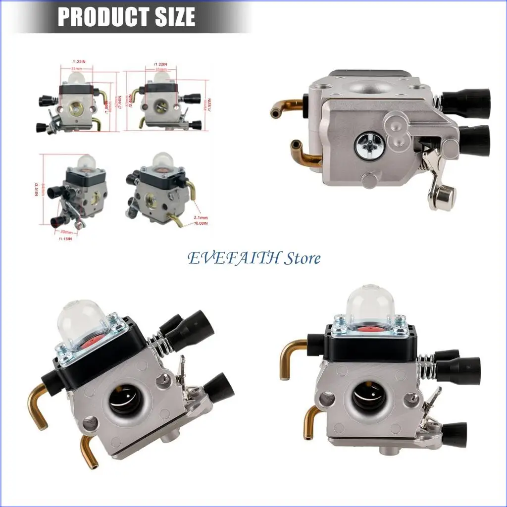 124B Quick Install Advanced Aluminum Carburetor Suitable For FS85 FS38 FS45 FS55 Motorcycles Ensuring Optimal Fuels Efficiency