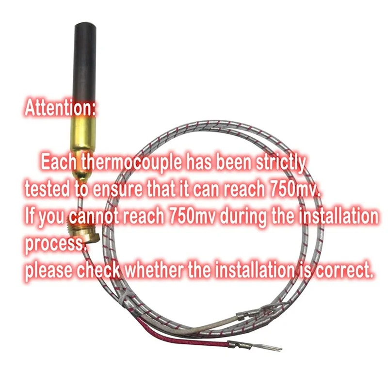 Heiße Neue 750Mv Thermoelement für Wärme Glo Heatilator für Feuer Gasherde Wärme & Glo Gasherde Ofen (36 zoll, Aluminium)