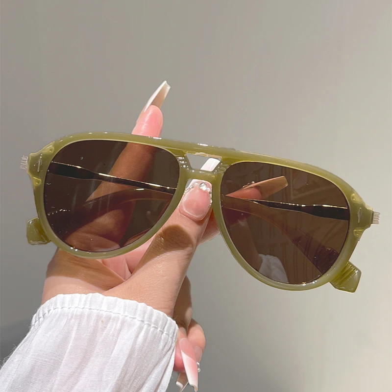 KAMMPT Übergroße Piloten-Sonnenbrille für Herren, Modische Outdoor-Freizeitbrille für Damen, 2026 Neu im Trendigen Markendesign, Reise-Sonnenbrille – Detail 6