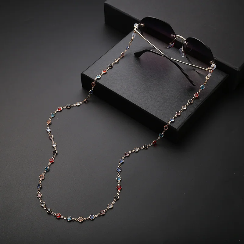 

COLOUR_MAX Pearl Beaded Eyeglass Chains Glasses Reading Eyeglasses Holder Strap Cords Lanyards for Women Girls,White