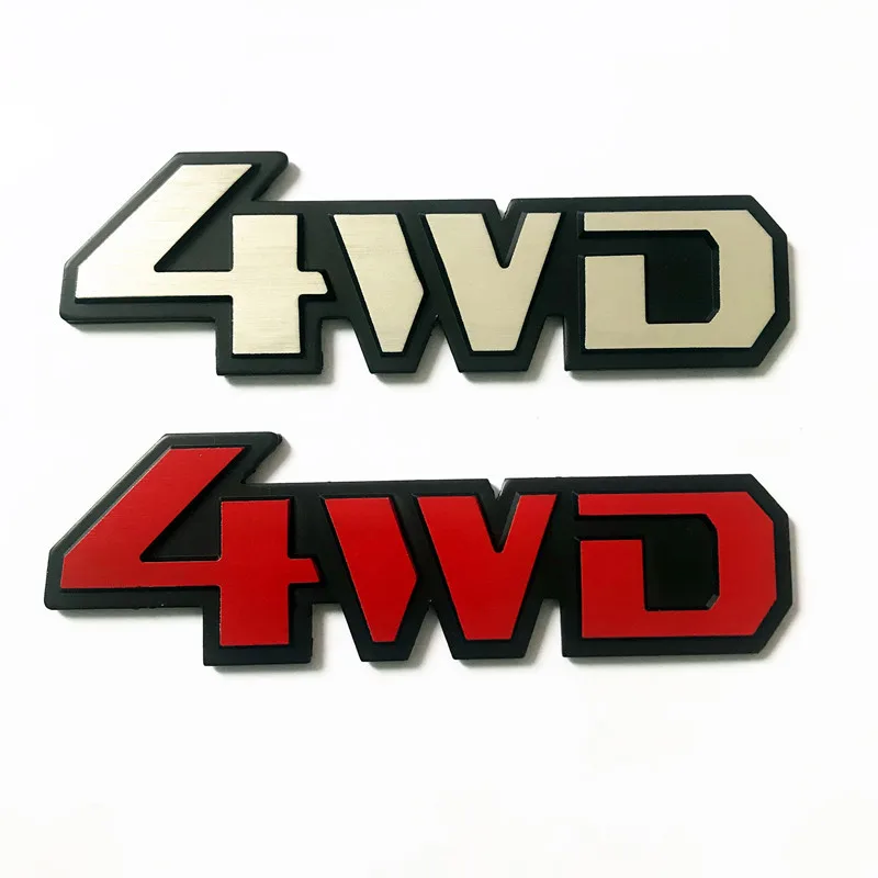 4WD Metal Sticker 3D Chrome Emblem 4X4 Badge Decal Car Styling for Honda CRV Accord Civic Suzuki Grand Vitara Swift SX4 Sticker