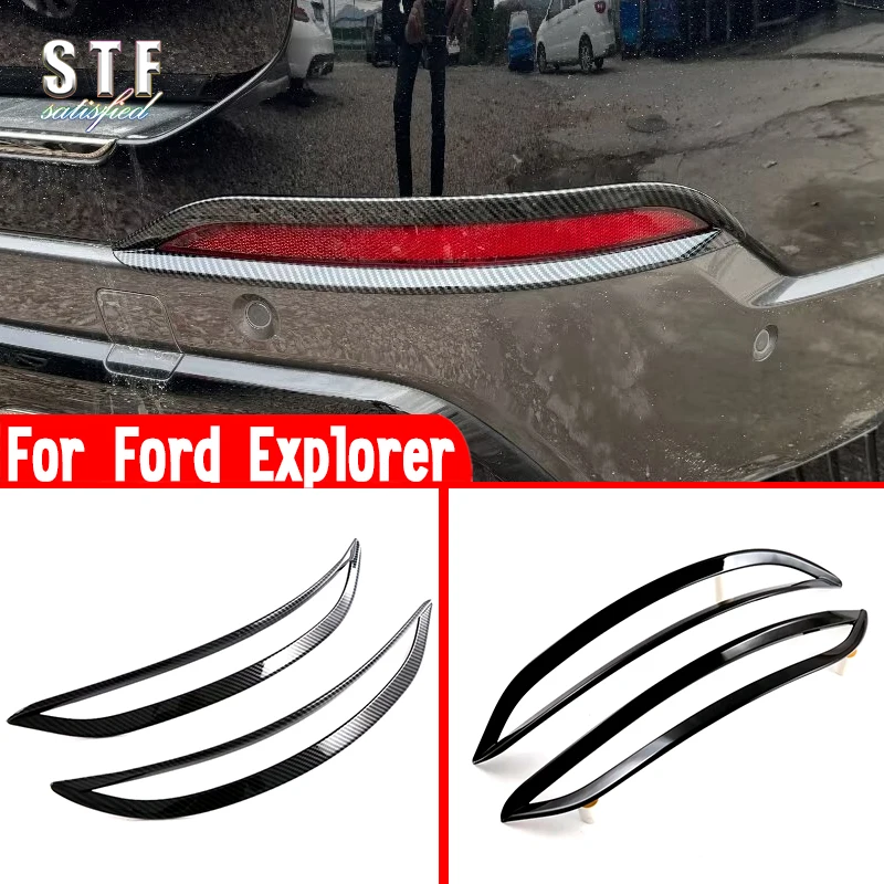 

For Ford Explorer 2024 2025 Car Accessories Rear Fog Light Cover Trim Molding Decoration Stickers W4