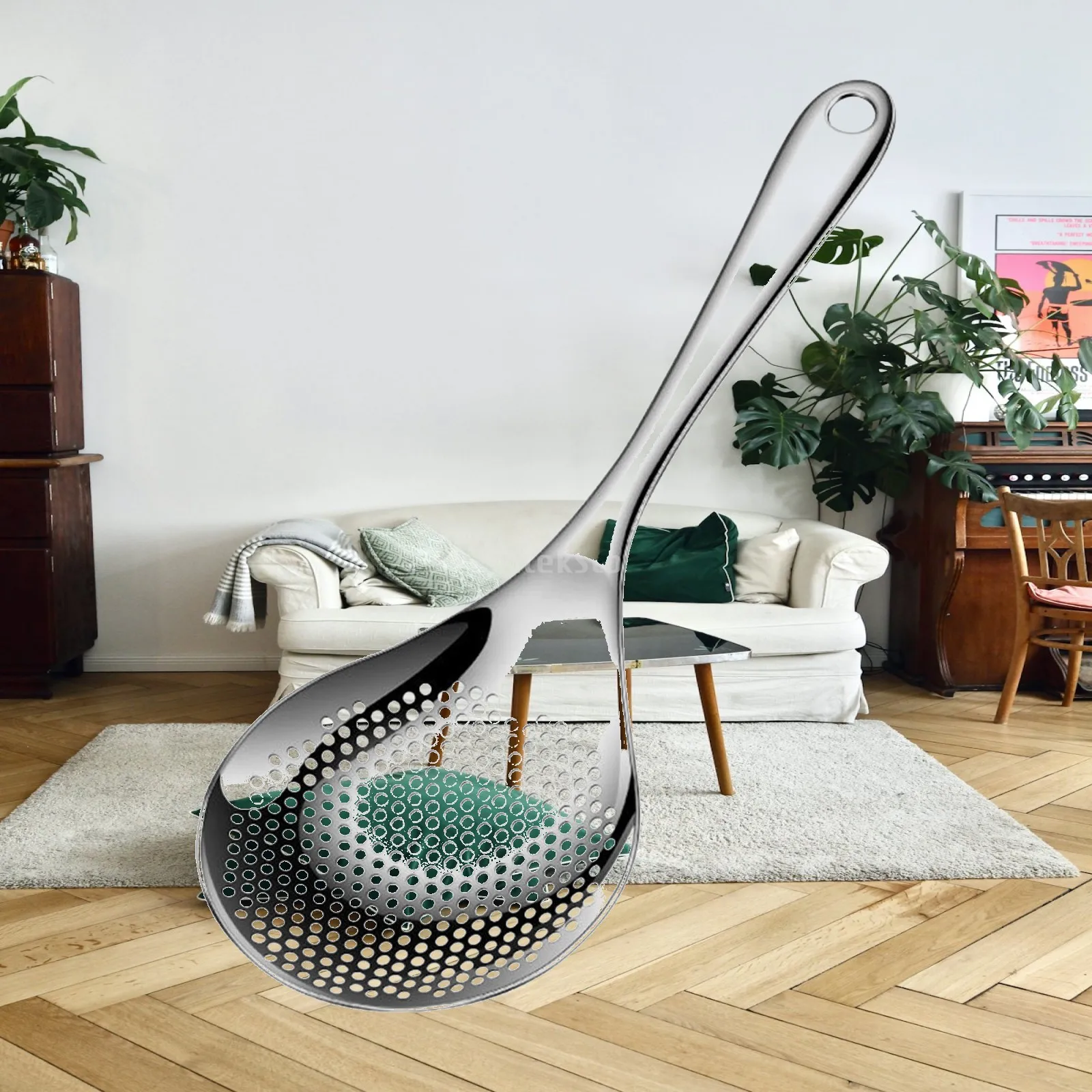 

Skimmer Slotted Spoon Kitchen Cooking Tool Ladle Strainer Spaghetti Strainer Hot