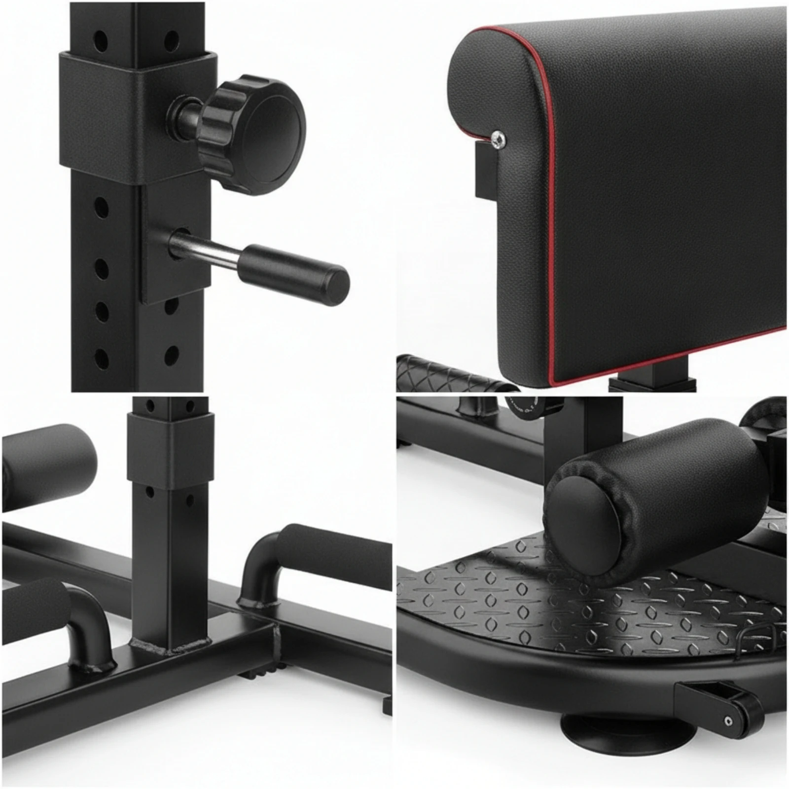 Sissy Squat Machine Compact Squat Machine Fitness Equipment Space-Saving Sturdy for Beginners, Home Gym, Apartment