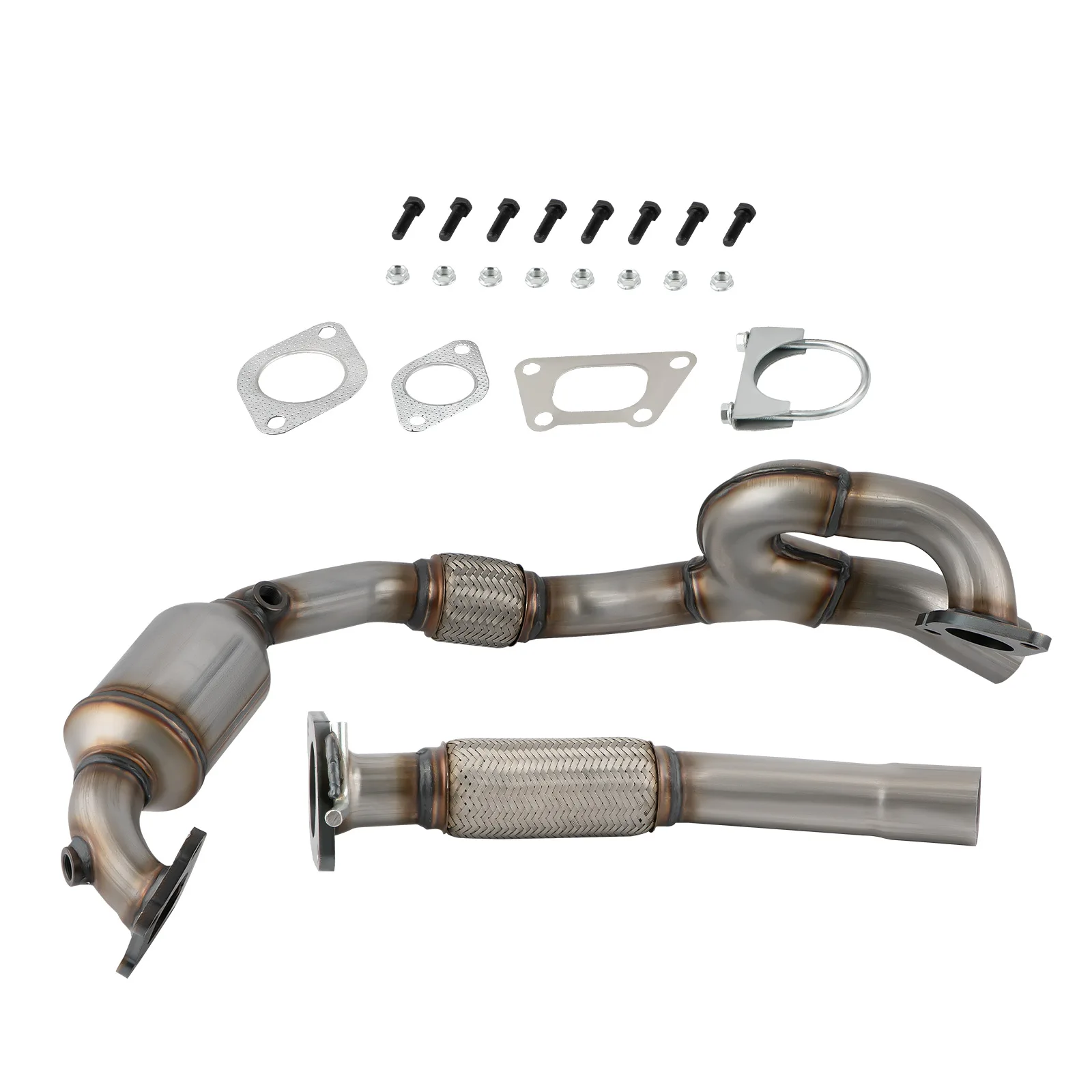 Front Catalytic Converter Flex Pipe for Cadillac SRX 3.0L 2010-2011 Driver Side