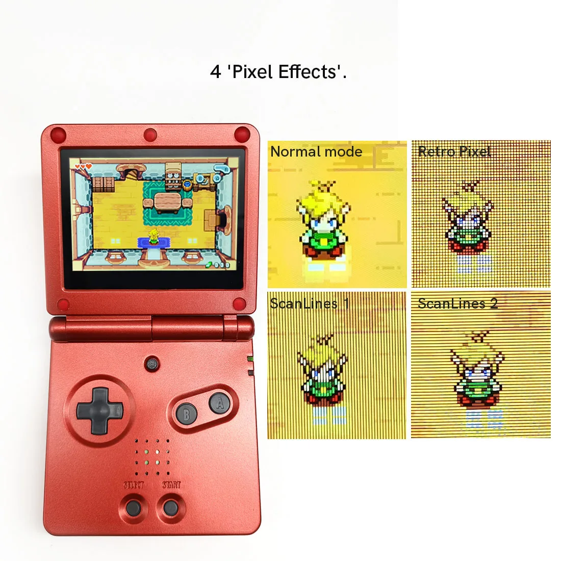 ลามิเนต V5 IPS GBA SP Backlight Backlit LCD เปลี่ยน Mod ชุดสําหรับ Game Boy Advance SP ไม่ต้องตัดกรณี Shell