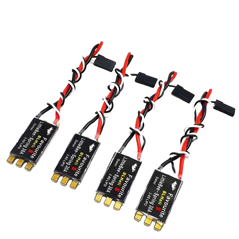 

4Pcs LITTLEBEE BLHeli-s FVT Little bee SPRING 20A / 30A Brushless ESC 2-6S Supports DSHOT Oneshot42 OneShot125 Multicopter