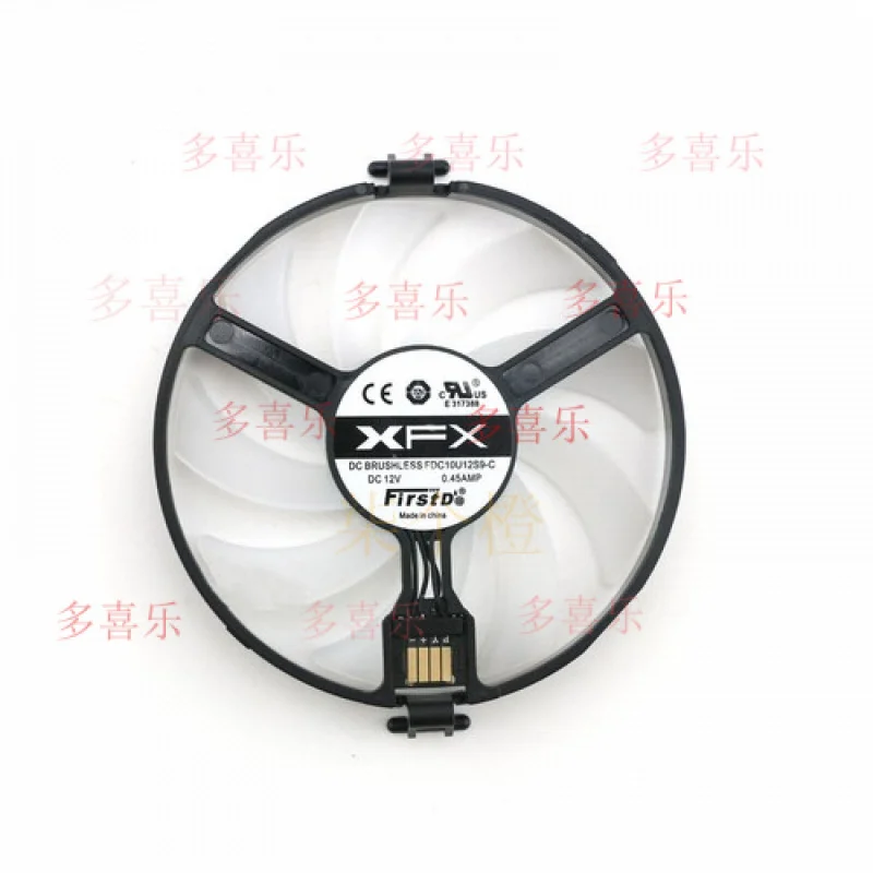 Вентилятор охлаждения видеокарты QQ, вентилятор-кулер для XFX RX 580 RX 570 4G/8G FDC10U12S9-C