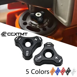 Perno de ajuste de perilla de amortiguador de horquilla de 48mm para Motocross, para KTM SX SXF XC XCF XCW XCFW EXC EXCF MXC SMC ENDURO Adventure Universal