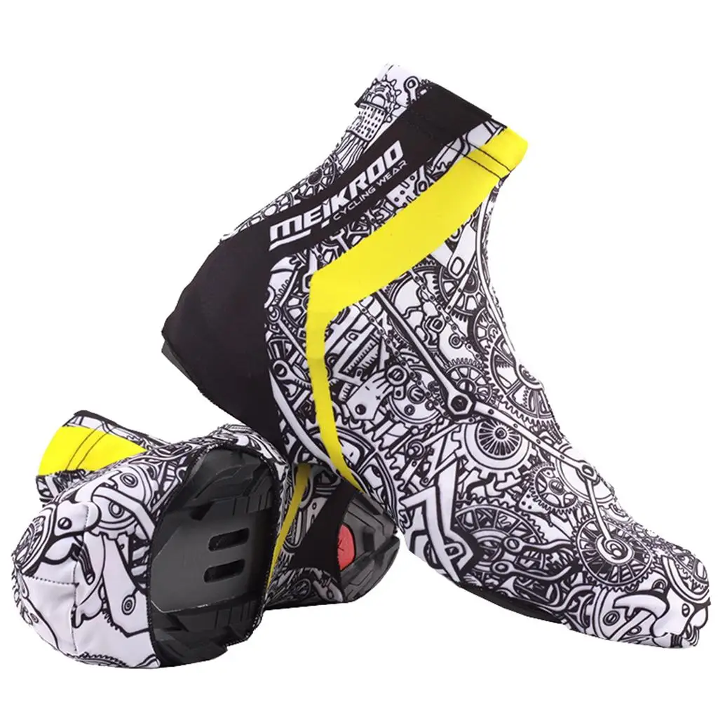 Waterproof Reusable Overshoes Thermal Shoes Covers MTB Road Bicycle Bike Racing Galoshes Lightweight with Zipper