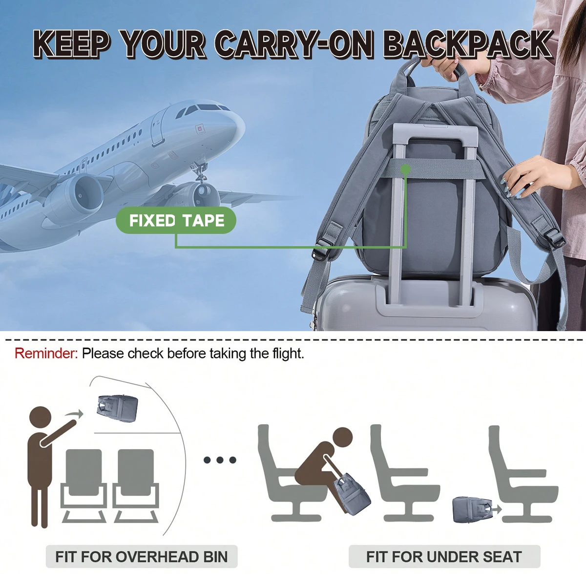 Large-Capacity Women's Backpack 2026 New Style Simple Lightweight Commuter Nylon Travel Backpack Student School Bag