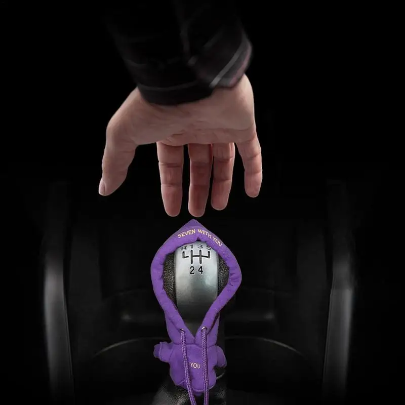 Hoodie Car Gear Shift Cover Gearshift Cover Manual Handle Gear Sweatshirt Change Lever Cover Car Interior Accessories
