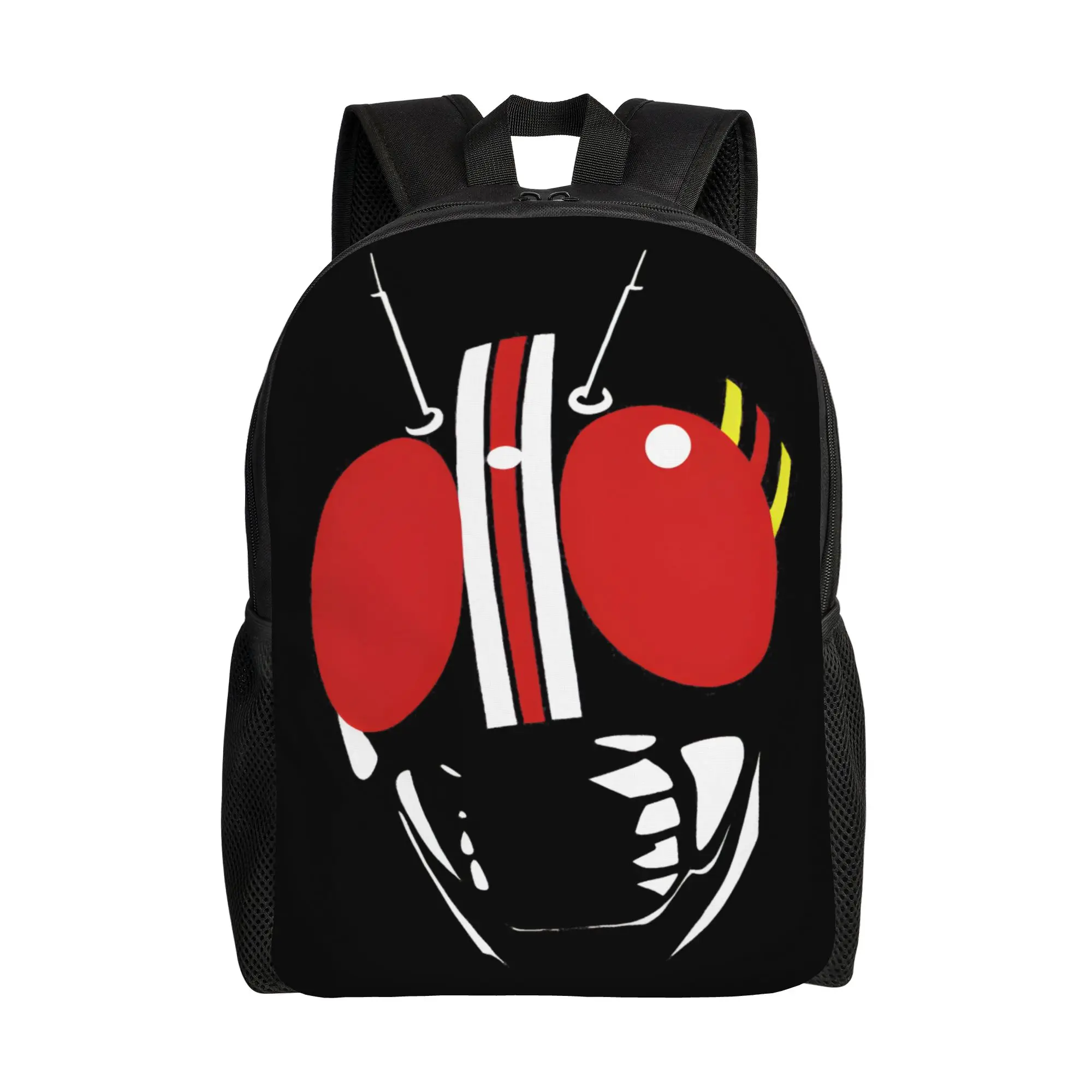 Kamen Riders Backpack  Daily Backpacks Boy Girl Designer Print High School Bags Kawaii Rucksack