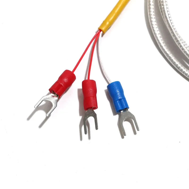 1 قطعة نوع K/PT100 لصق نوع قياس السطح التصحيح استشعار درجة الحرارة SUS304 التحقيق مقاومة للماء مع شريط احباط النحاس