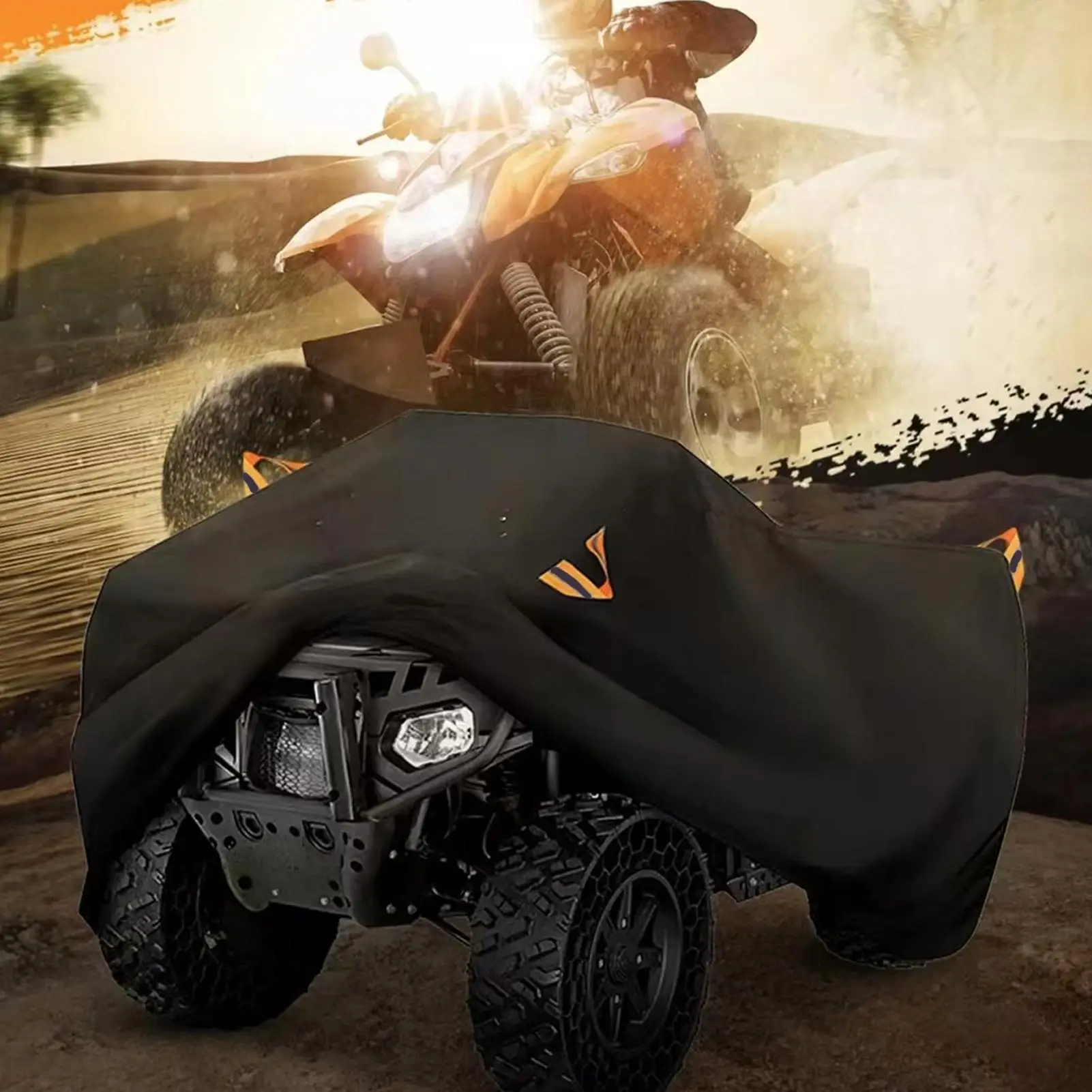 ATV-Abdeckungen, wasserdicht, für den Außenbereich, robust, für jedes Wetter, Schutzplane, winddichte ATV-Abdeckungen für regnerisches Wetter, Sommer-Sonnen-Belichtung