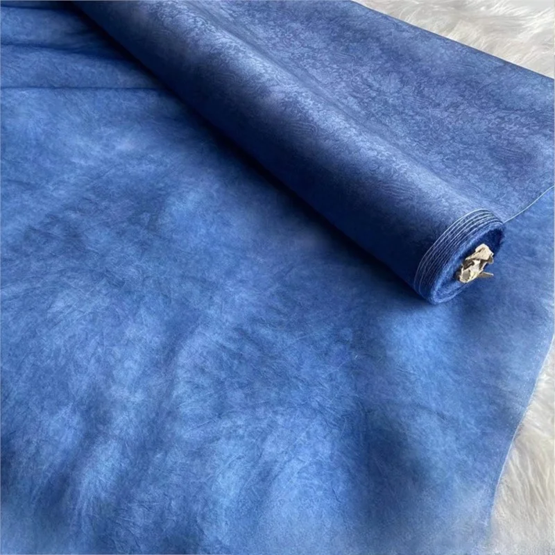 

New Chinese-style clothing with grass-dyed jacquard silk and organ-satin fabric for the face skirt gauze hard made of