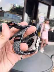 Kakeband braid suitable for iwatch strap s987 magnetic buckle Ultra loop winter knitted T114