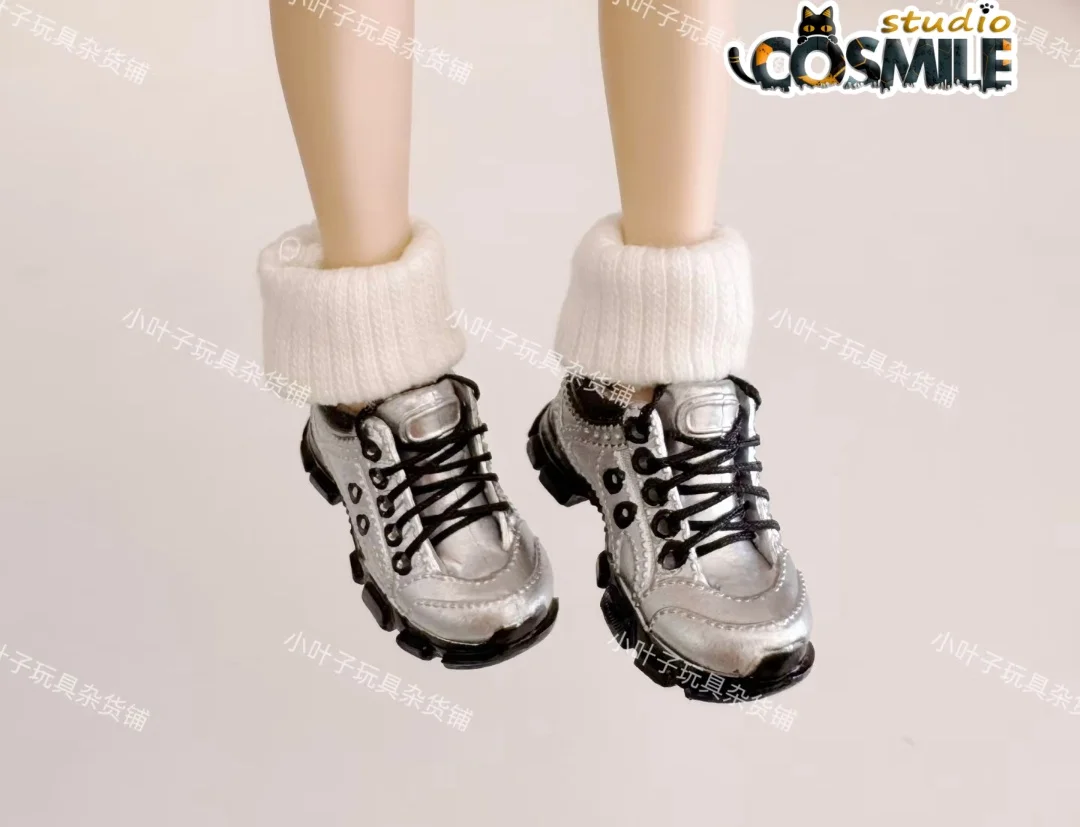 Love and Deepspace Rafayel  AS 03 OB22 OB24 1/12 BJD Figure Doll‘s Shoes Silver Sneakers Doll Size BJD Doll Accessories