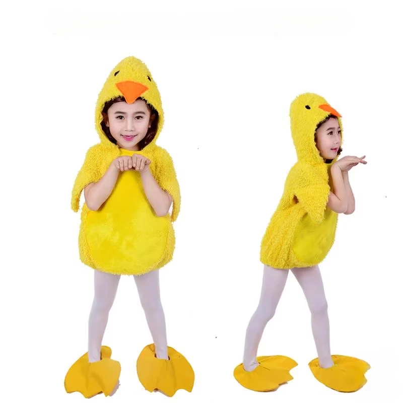 

Cute Unisex Toddler Baby Girls Kids Yellow Chicken Chick Duck Animal Costumes Shoes Stocking Dress Up Birthday Party Halloween