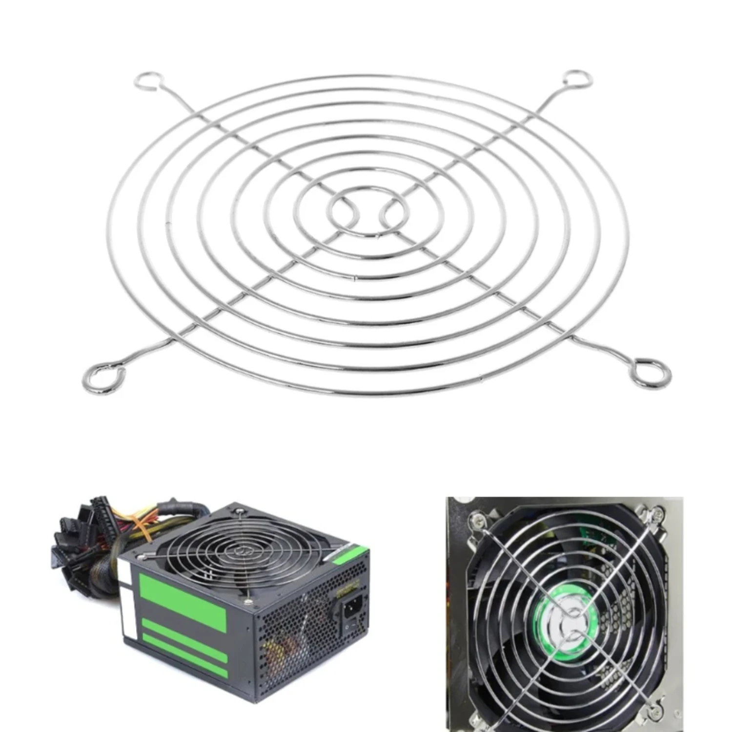 Secure and Protective Iron Mesh Fan Grille Safety Grid with 4cm Diameter - Ideal Choice for Computer Case Fans - Various Drop Sh