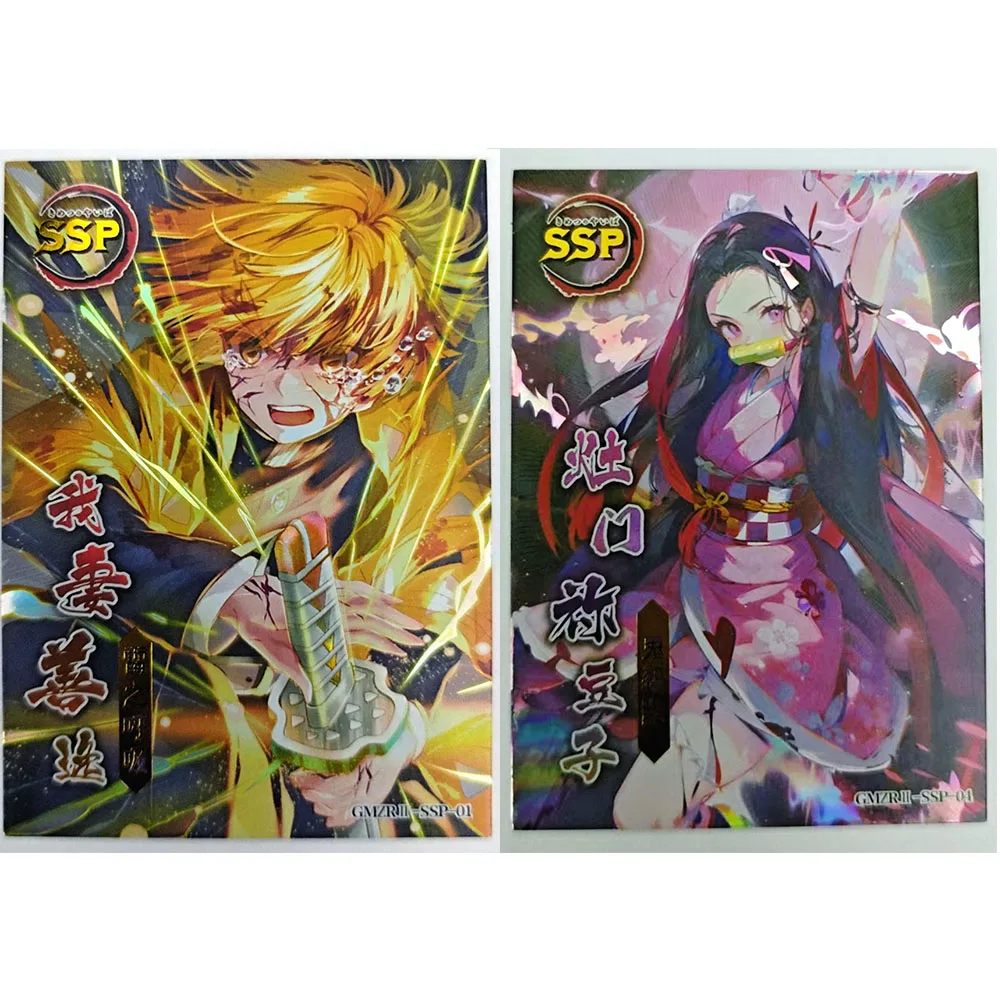 Anime Demon Slayer SSP Sanemi Genya Himejima Gyomei Collectible Card Boy Games Toys Christmas Birthday Gifts Board Game