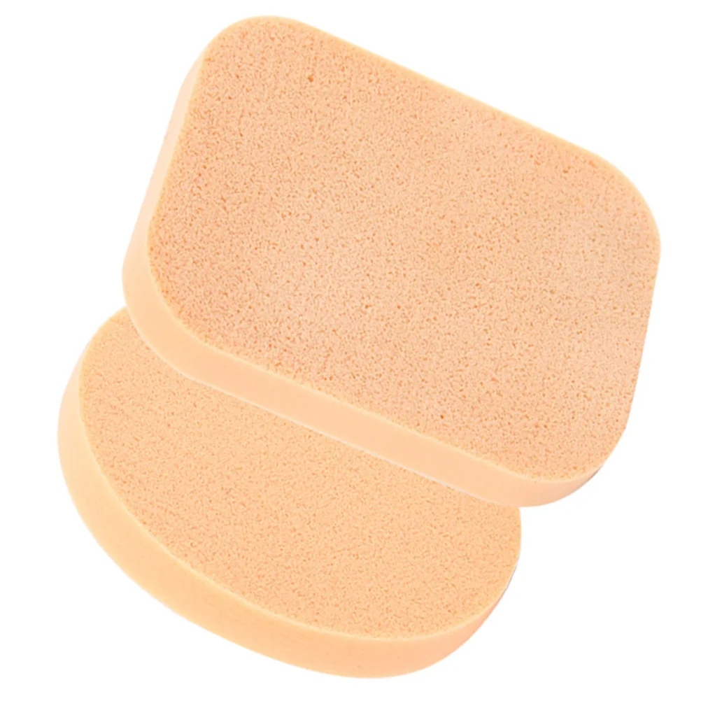 قطعتان من إسفنجات مكياج الوجه، منتفخة مستديرة جافة ورطبة، ناعمة وآمنة لتطبيق كريم الأساس المنزلي #2