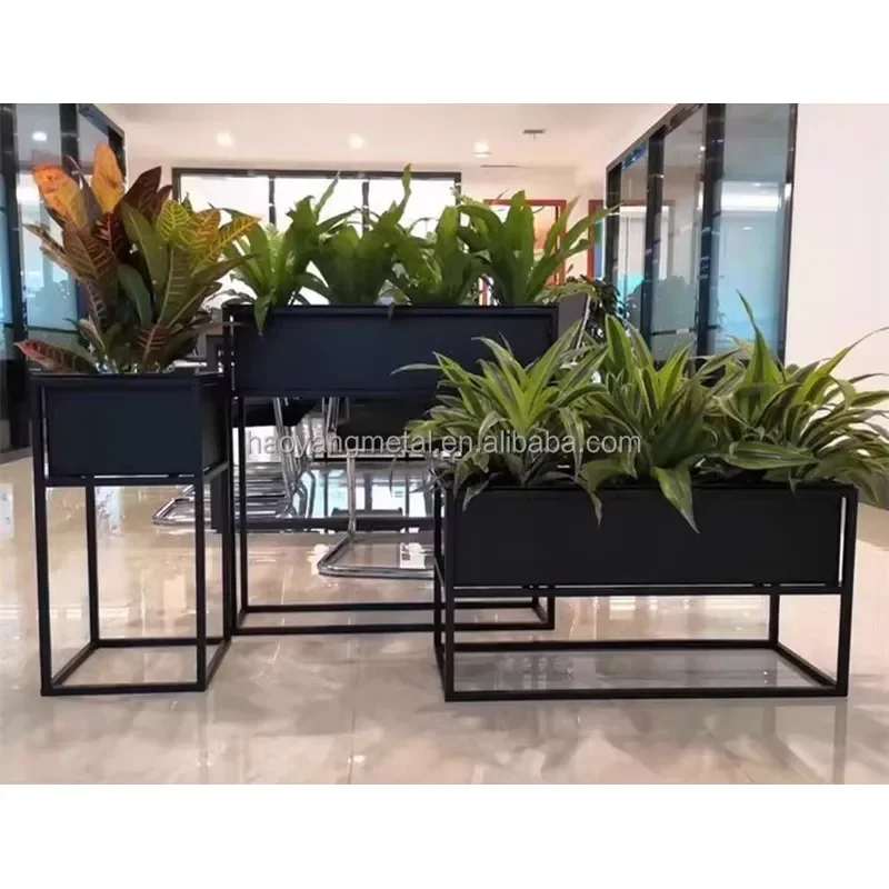 Wholesale Simple Weathering Steel Garden Pots With Drainage Holes Factory Direct Supply For Outdoor Planting Decorative