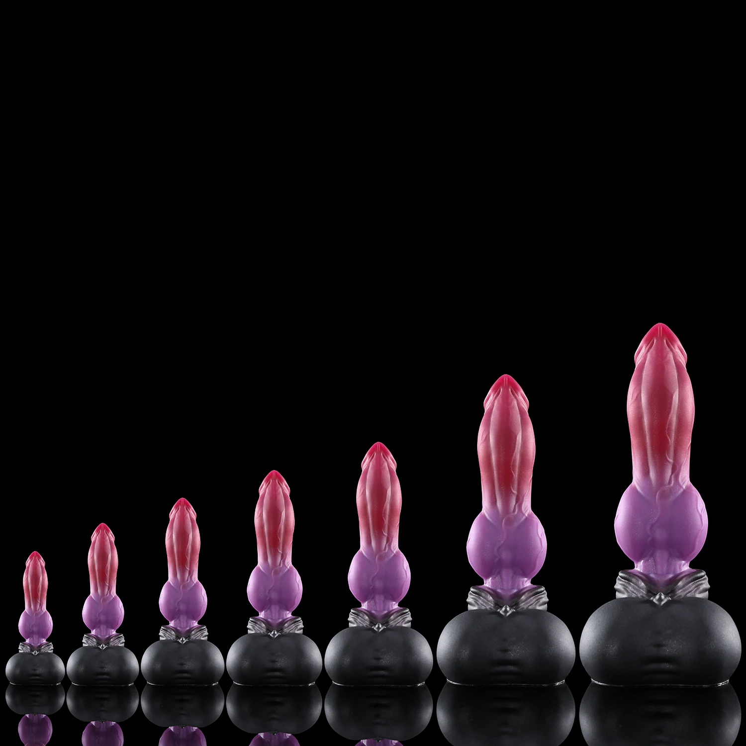 Nothosaur Purplish Red Realistic Huge Anal Plug Butt Plug Animal Fantasy Dildo Massage Anus Dilator Sensual Exploration Sex Toy view 6