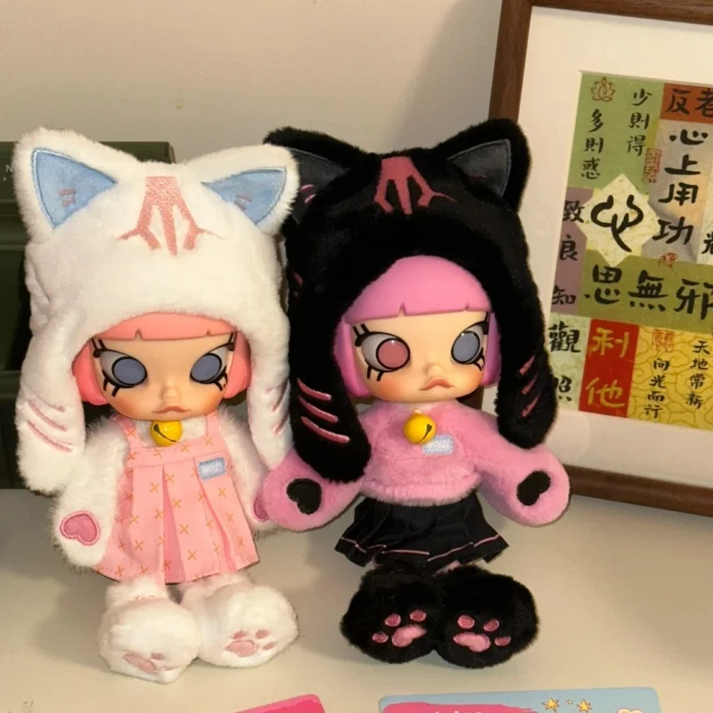 حقيقية Popmart مولي بيكابو سلسلة 1/8 عمل الشكل العصرية دمية سطح المكتب جمع ديكور لعبة Kawaii مولي تمثال الفتاة هدية