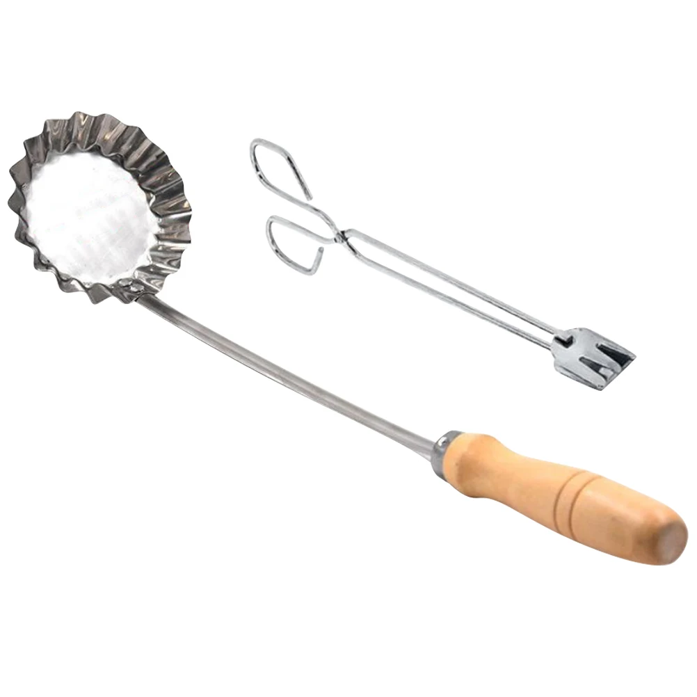

Stainless Steel Kitchen Accessories Timbale Fried Snack Mold Kitchen Frying Moulds Dough Mold Wooden H Foods