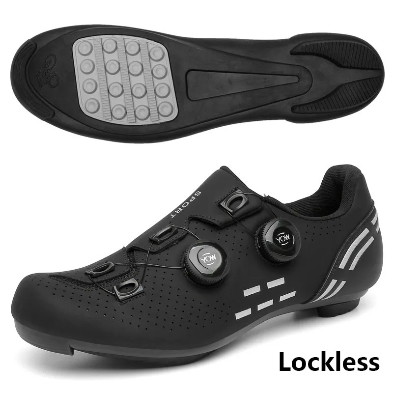 Bicycle Shoes Power Assist Cycling Lock Shoes Road Self-Locking Cycling Shoes Hardsole Mountain Sneakers Cycling Shoes for Men