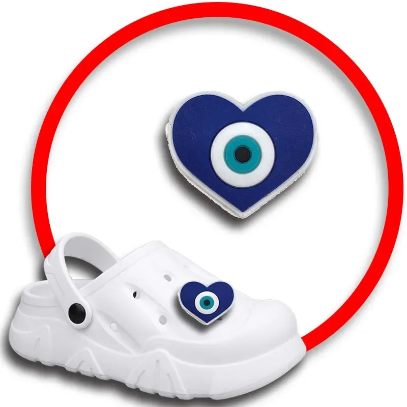 Eye Symbol ciondoli per scarpe per Crocs sandali donna zoccoli spille decorazioni per scarpe accessori uomo distintivi ragazze bambini scarpe accessori