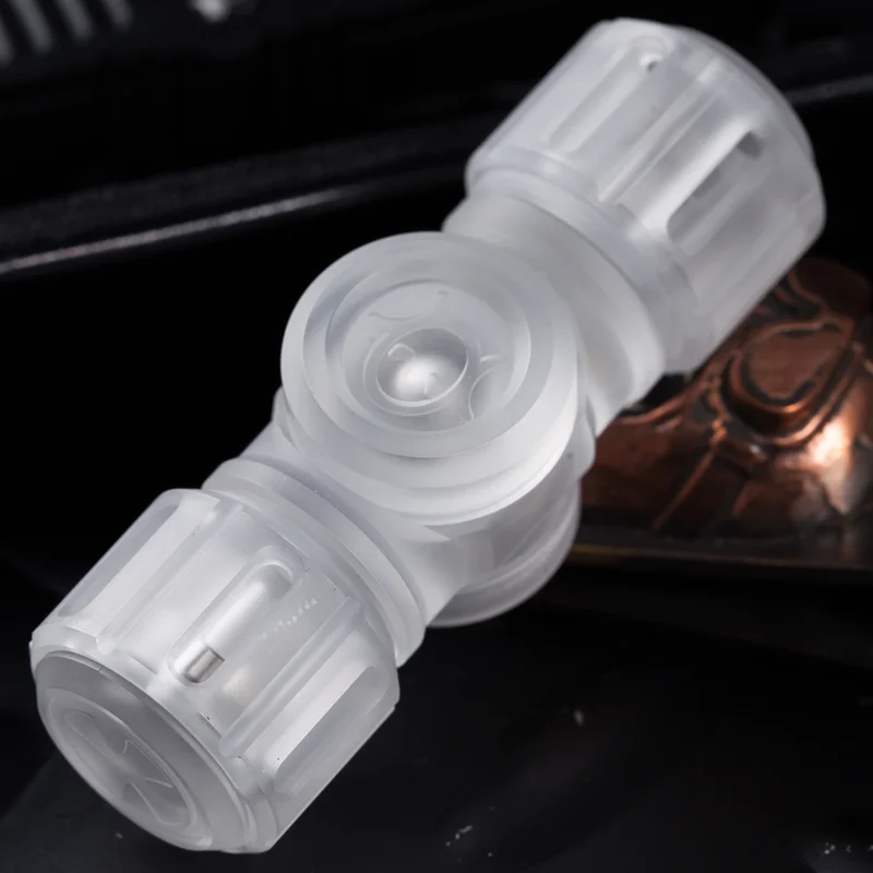 

1PC Titanium Alloy Copper Zirconium Plastic Acrylic Fingertip Gyroscope Solution Decompression Magic Metal Alloy Toys EDC Tools