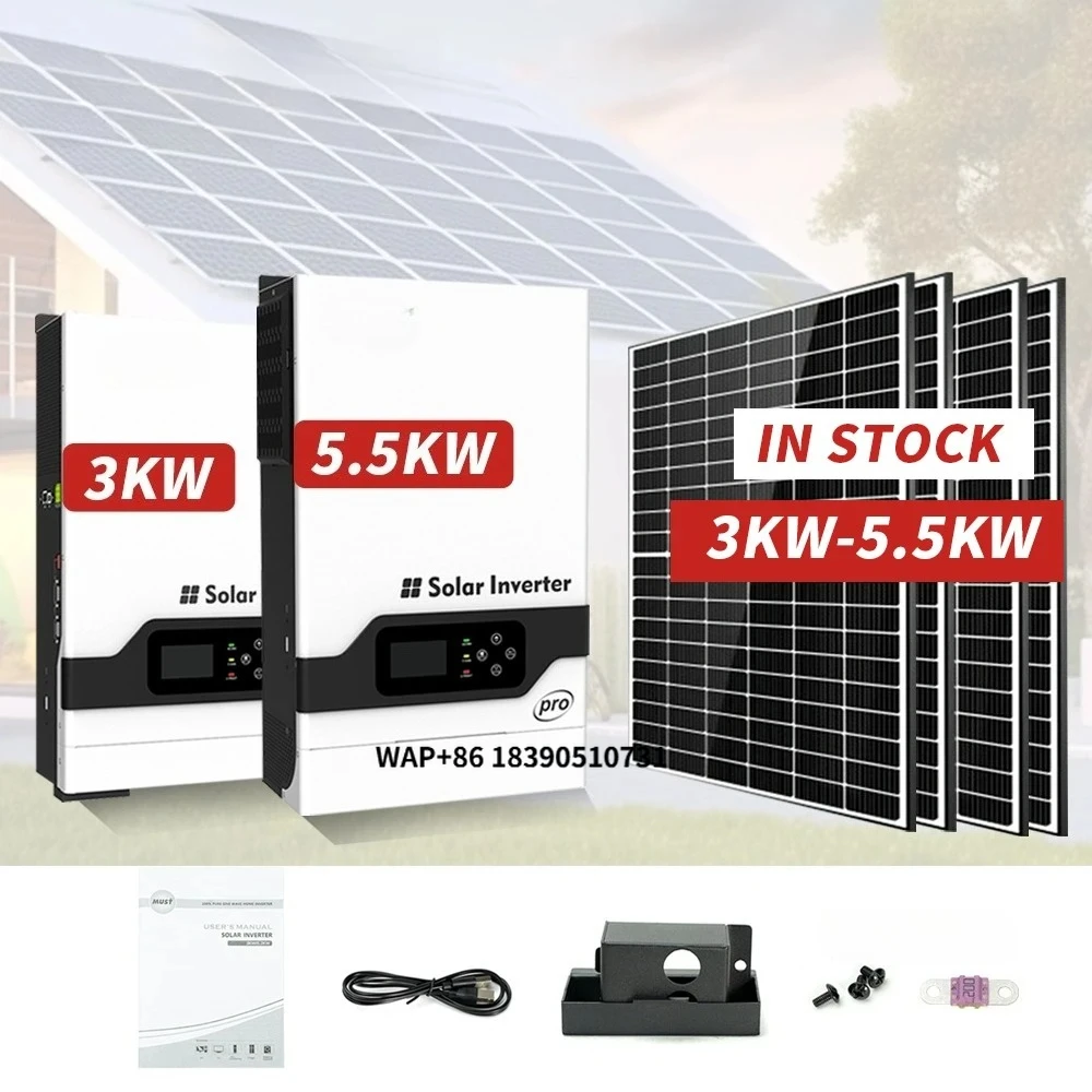 

MUST Eu Warehouse Stock PV1800 PRO China Inverter Home Solar System 3KW 3.2KW 5kw 5.2KW off Grid Solar Inverter Residential
