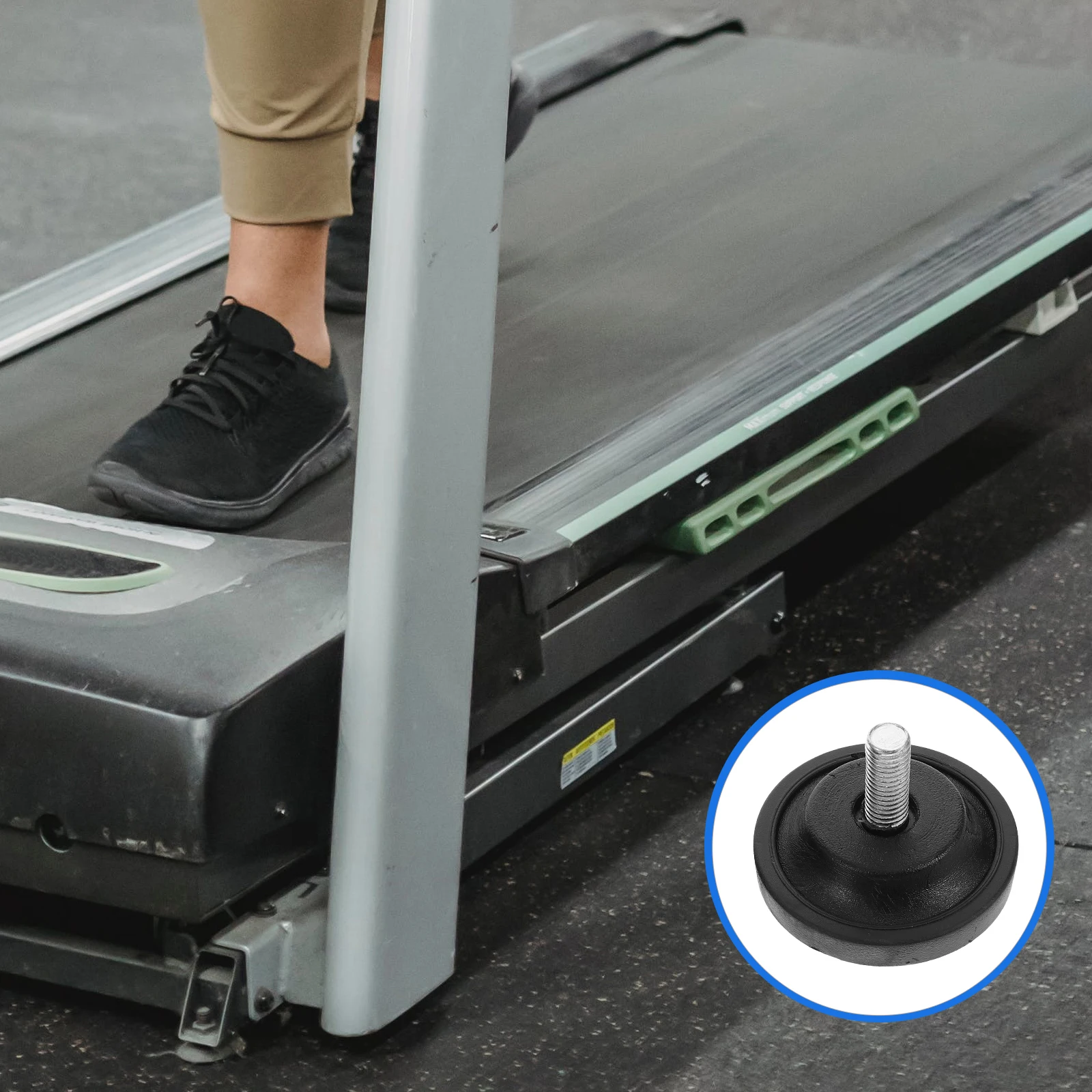 

2Pcs Anti-Slip Support Pads Rubber Adjustable Furniture Leveling Feet for Treadmill Exercise Bike Sofa Table Chair Cabinet