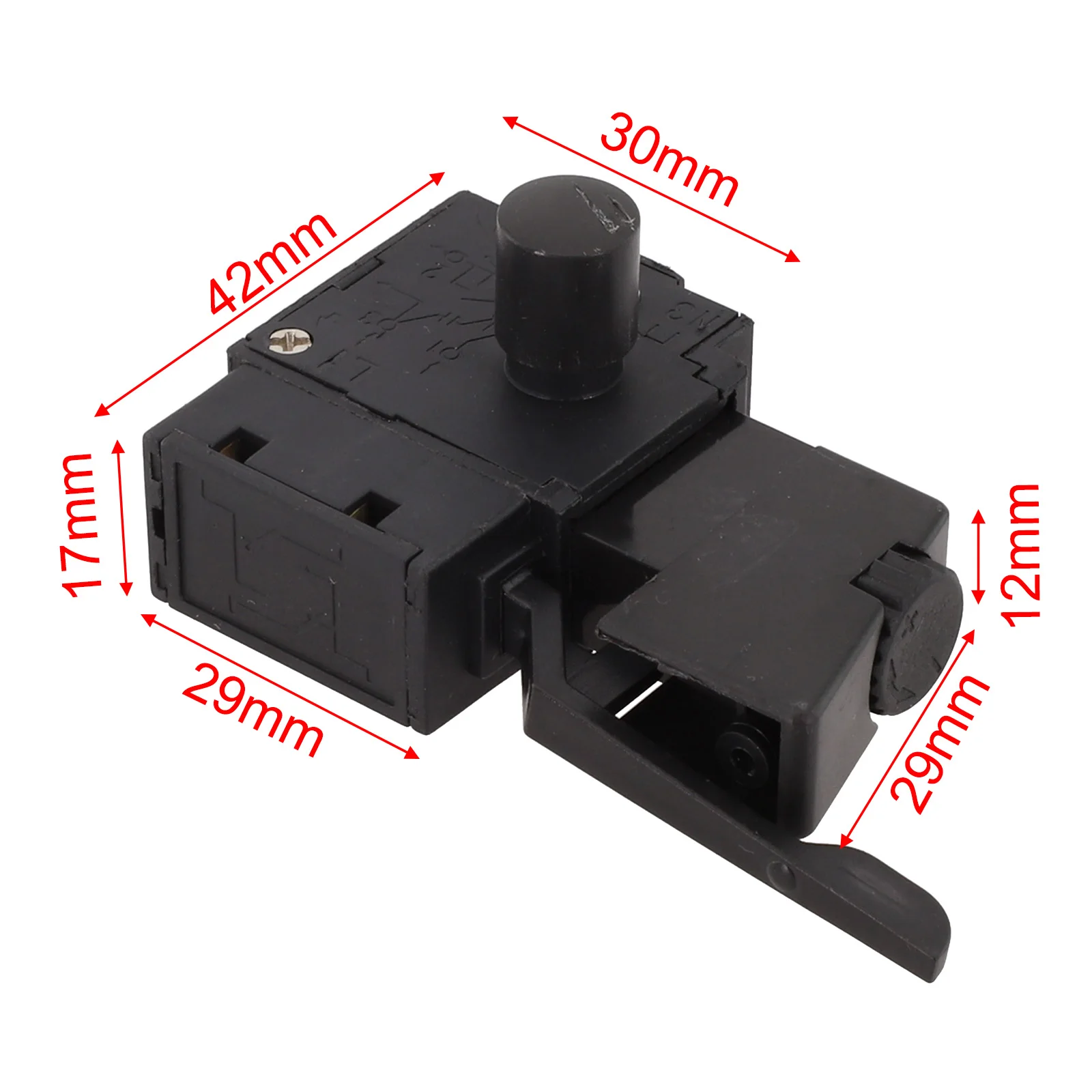 Lock On Power Tool Electric Drill Speed Controller Trigger Button Switch Electric Drill Speed Control Switch Power Tool Parts