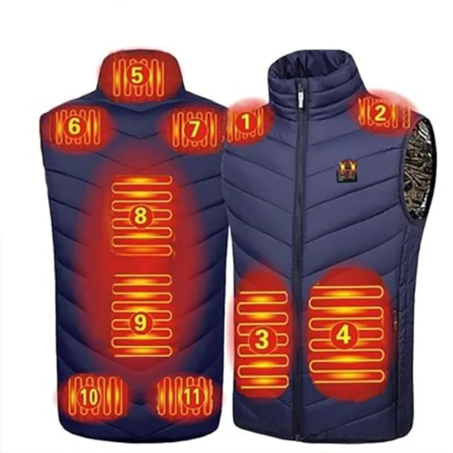 

HSOSK Heated Vest USB Electric Heated Vest Heating Jacket Winter Vests for Outdoor Motorcycle Camping Fishing Skiing