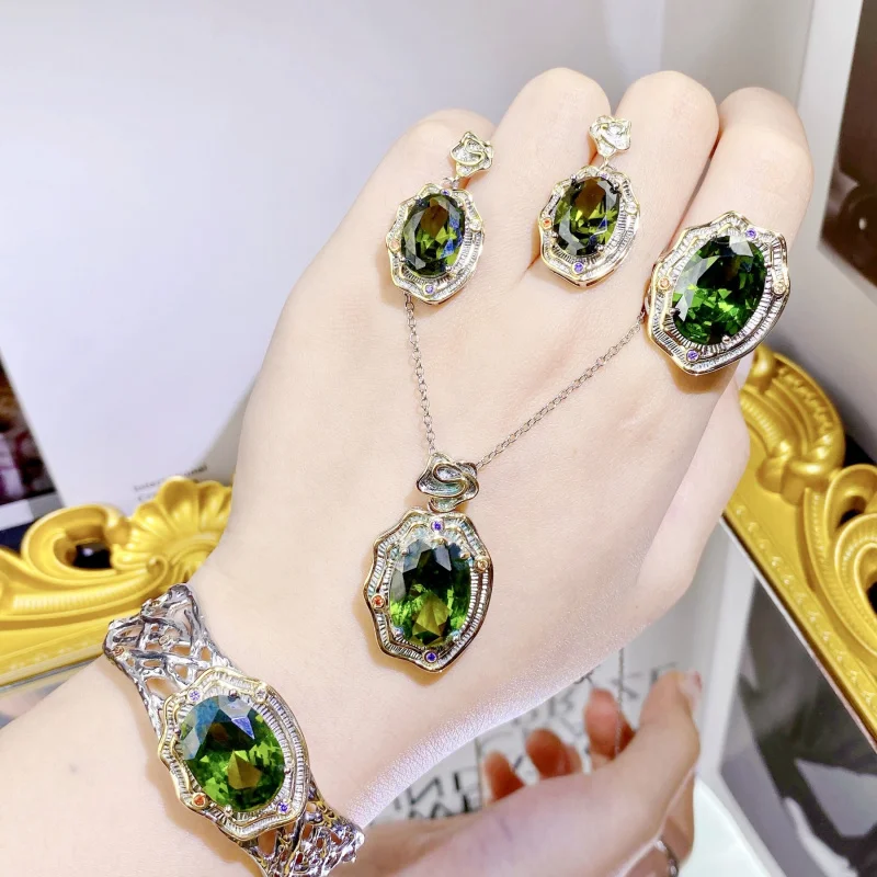 Ghost Artifact Jewelry Set - Necklace Pendant Earrings Ring Bracelet - Cosplay Accessory Kit for Themed Events