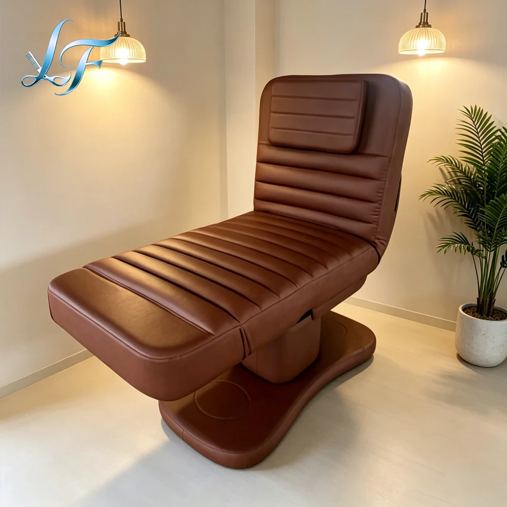 Luxury Skincare Treatments - เก้าอี้นวดหน้าปรับระดับได้ 3 มอเตอร์ ไฟฟ้า หรูหรา สำหรับต่อขนตา
