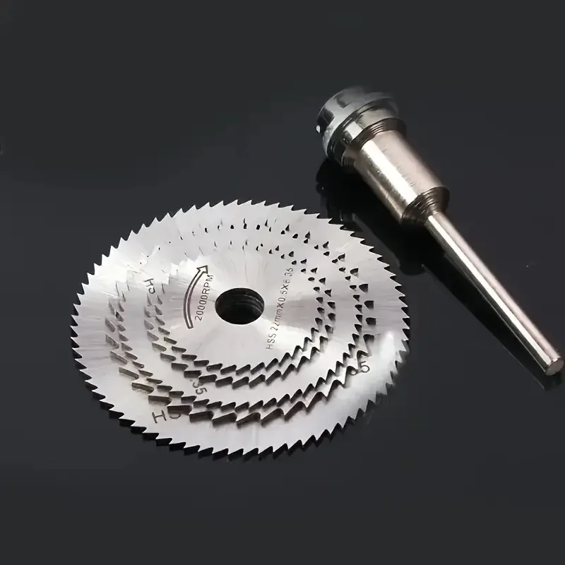 6Pcs Mini Circular Saw Blade, Hss Cutting Disc, Rotating Drilling Tool Accessories For Wood Plastic And Aluminum