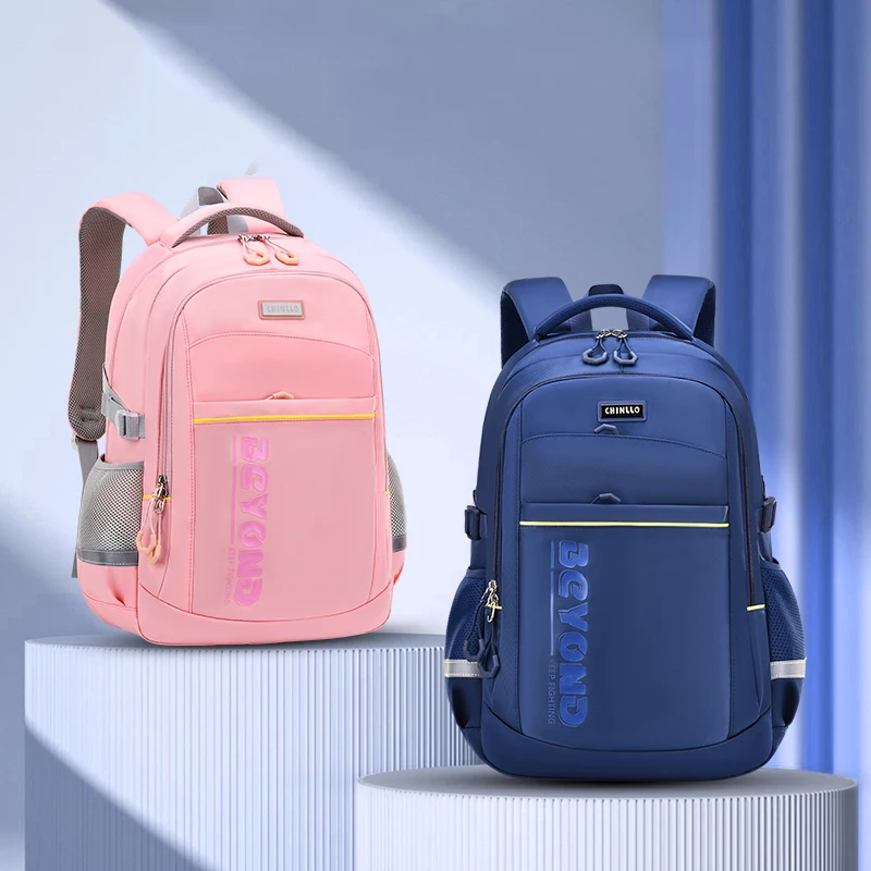 

Teenager Backpack High School Student Bagpack Large Capacity Children Schoolbag With Luggage Belt Boys Girls Backpack 6711