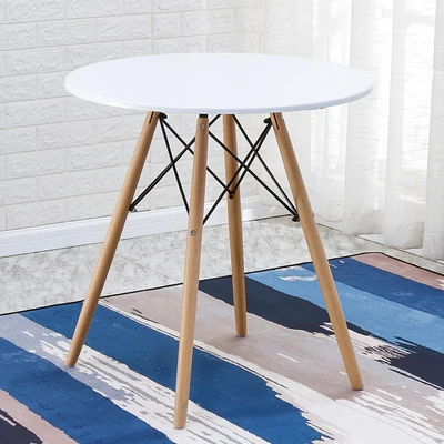

Plastic Modern Outdoor Table Dining Room Table Nordic Round Wood Coffee Table
