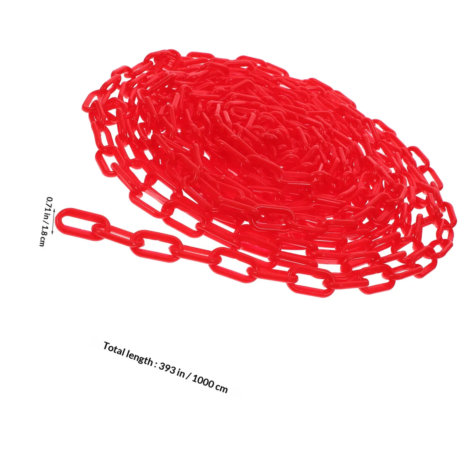 Crowd Control 10m Safety Chain Durable Plastic Barrier Caution Security Chain Detachable for Crowd and Parking Control