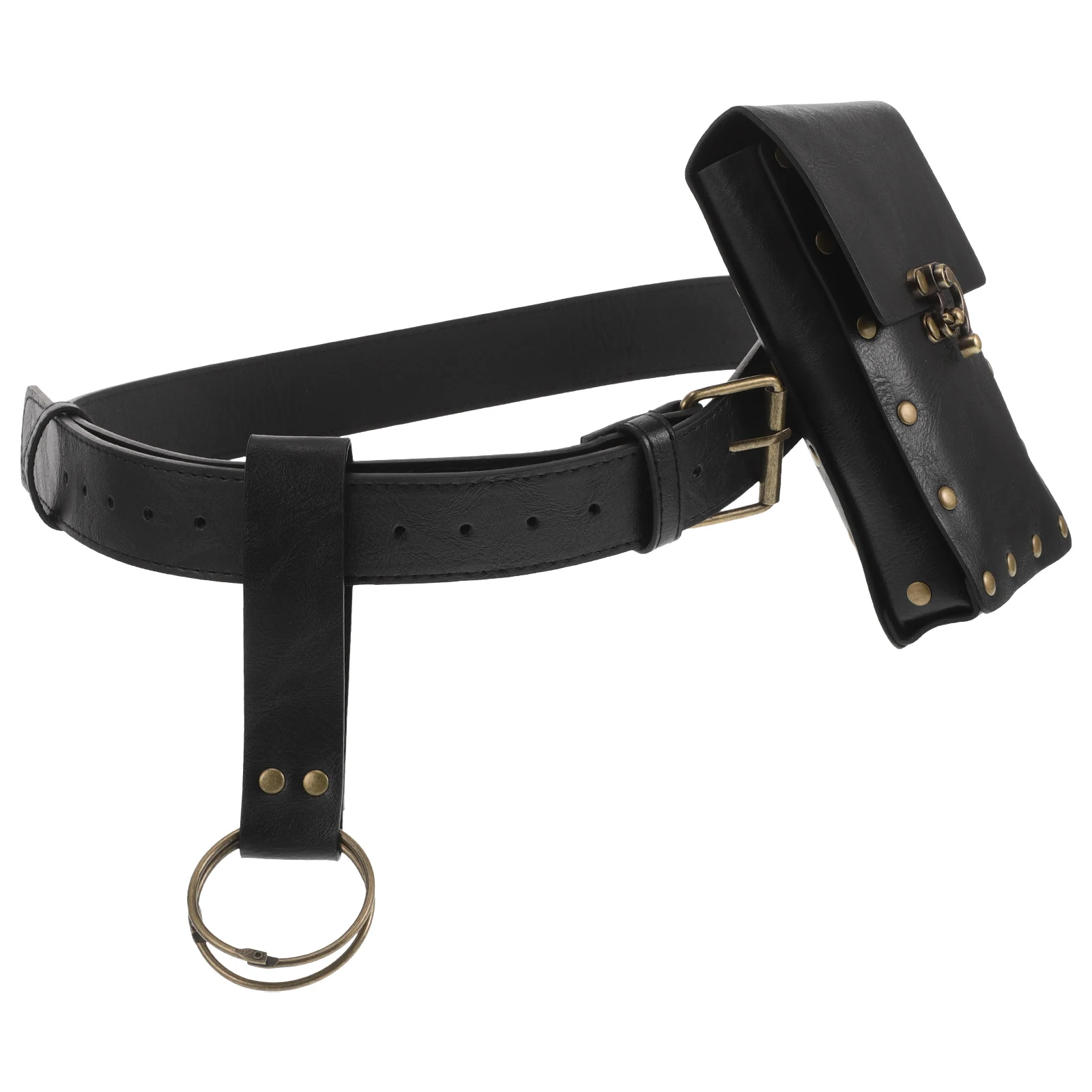 

Mobile Phone Bag Pirate Pouch Belt Steampunk Waist Renaissance Zinc Alloy Small for Women