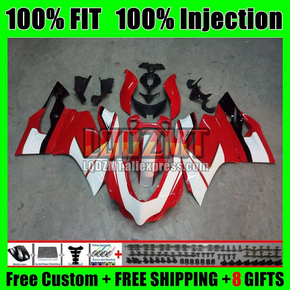 Factory Red OEM Body For DUCATI Panigale 959 1299 S R 15 16 17 18 123No.0 959R 1299R 959S 1299S 2015 2016 2017 2018 Fairings